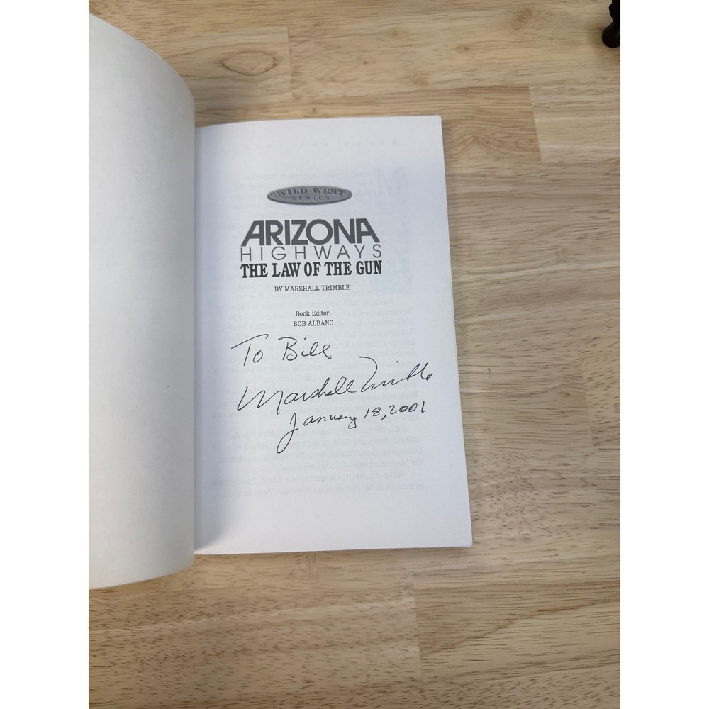 Arizona Highways Wild West Series 4 Book Set Marshall Trimble Signed Law of Gun - Picture 4 of 13